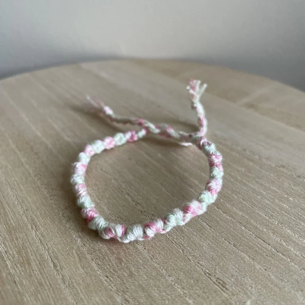 Ailish Bracelet, anklet, trendy, comfortable, tie, embroidery thread, woven, gif